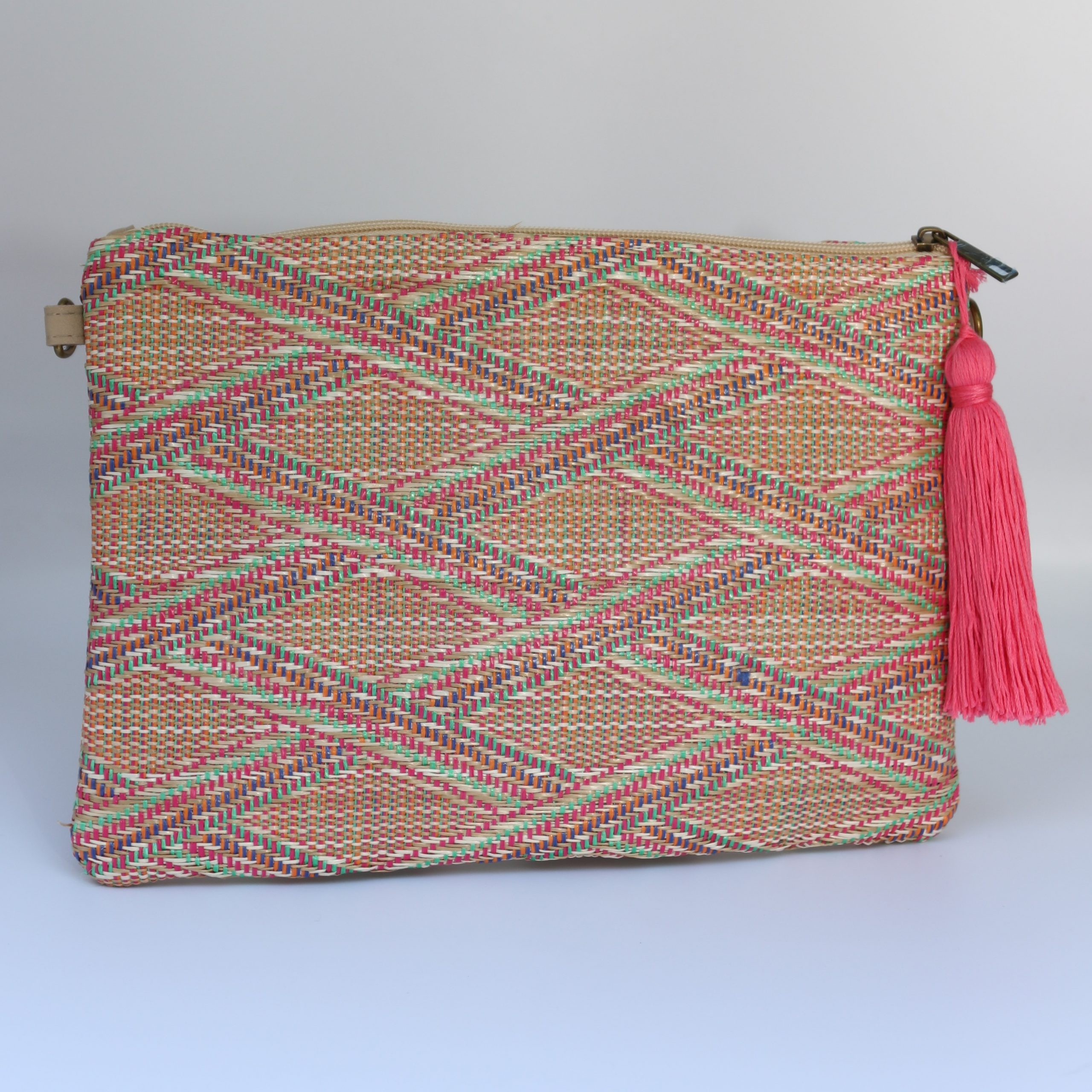 Summer Clutch Bag with Wristlet Strap